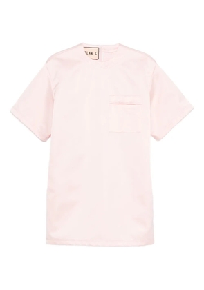 Plan C pocket-detail short-sleeve mini dress - Pink
