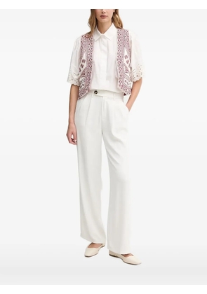 Hoss Intropia Geraldine embroidery-embellishment vest - Red