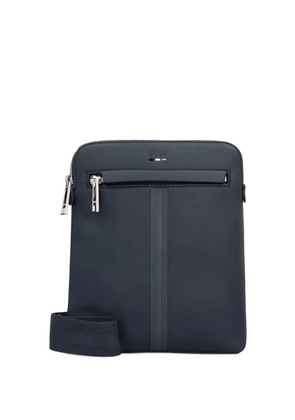 BOSS top-zip shoulder bag - Blue
