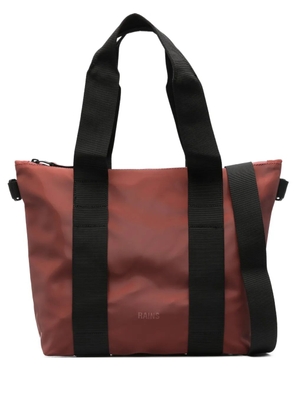 Rains zip-fastening tote bag - Red