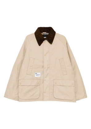 FINGERCROXX corduroy-collar jacket - Neutrals