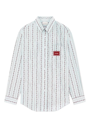Drôle De Monsieur Fleurs Tressées shirt - Blue