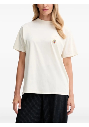 Bally logo-embroidered T-shirt - Neutrals
