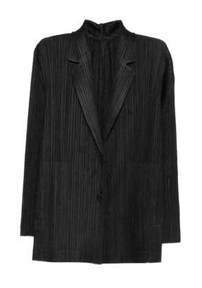 Pleats Please Issey Miyake pleated blazer - Black