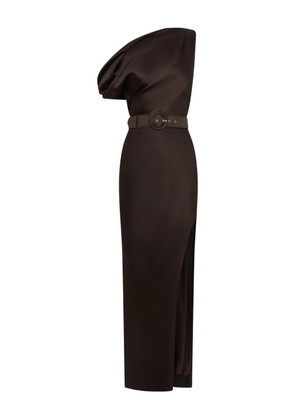 Nicholas Halle one-shoulder maxi dress - Brown