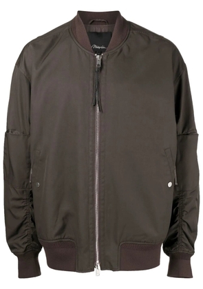 3.1 Phillip Lim zip-front bomber jacket - Brown