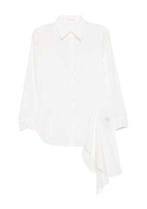 Yohji Yamamoto asymmetric panel shirt - Neutrals