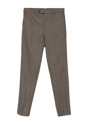 Incotex pressed-crease trousers - 610 BROWN