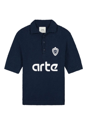 Arte Antwerp logo-patch polo shirt - Blue