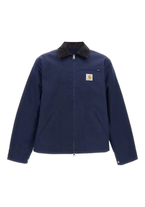 Carhartt WIP corduroy-collar zip jacket - Blue