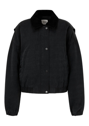 TOMBOY collared cotton jacket - Black
