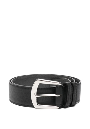 Kiton leather belt - Black