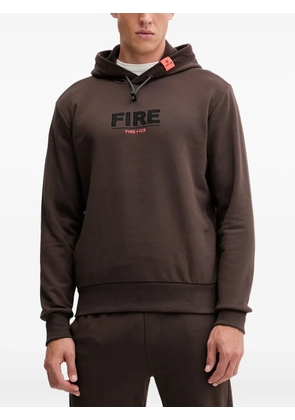 BOGNER FIRE+ICE Kristan logo hoodie - Brown