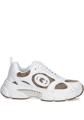 GUESS USA Ibitha 4G logo low-top sneakers - White