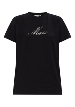 Blumarine crystal-embellished T-shirt - Black