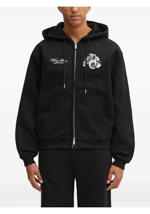 Filling Pieces zip-up hoodie - Black