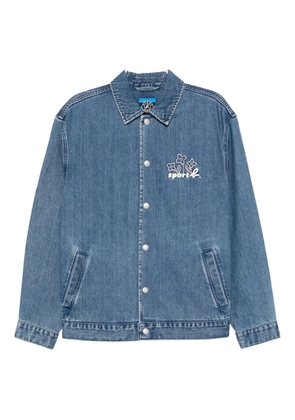 SPORT b. by agnès b. logo-embroidered jacket - Blue
