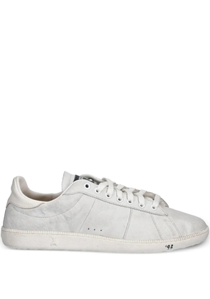 Patrizia Pepe leather lace-up sneakers - White