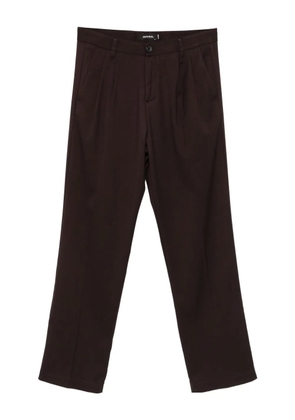 IMPERIAL dart-detail trousers - Brown