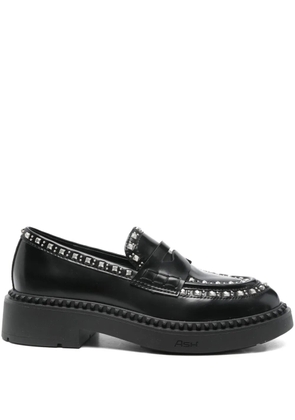 Ash Mikka leather loafers - Black
