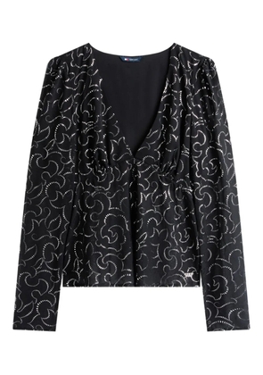 Tommy Jeans long-sleeves floral blouse - Black