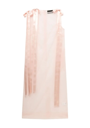 Simone Rocha ribbon-lace midi dress - Pink