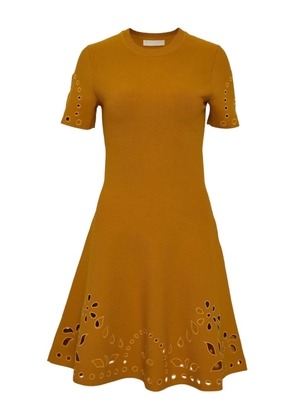 Ulla Johnson Fania eyelet-embellishment mini dress - Brown
