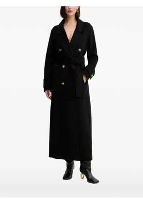 FRACOMINA double-breasted belted coat - Black