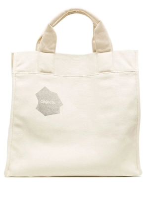 OBJECTS IV LIFE logo-print cotton tote bag - White