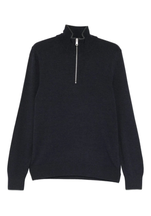 Marc O'Polo zip neck sweater - Blue