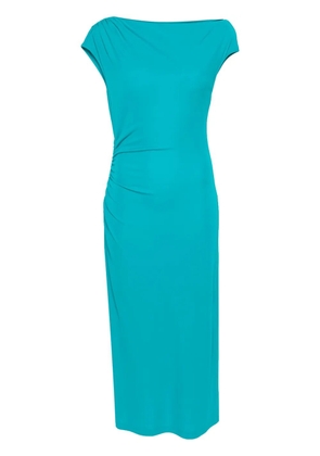 Alberta Ferretti cowl-neck midi dress - Blue