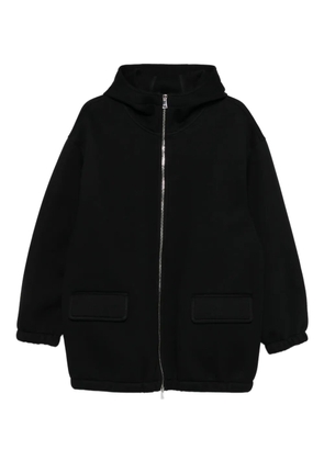 Plan C hooded zip-up jacket - Black