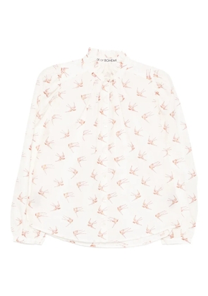 Alix of Bohemia bird-print blouses - White
