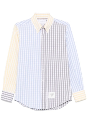 Thom Browne gingham-check poplin shirt - Blue