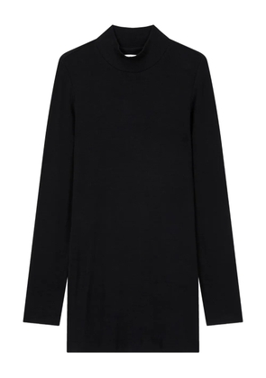 TOMBOY scarf-layered t-shirt - Black