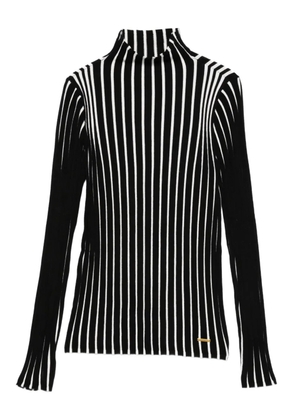 TWINSET ribbed stripe top - Black