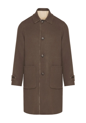 Eleventy button pocket reversible coat - Brown