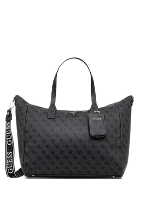 GUESS USA patterned zip tote bag - Black