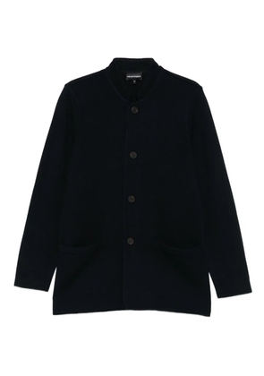 Emporio Armani wool shirt jacket - Black