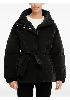 Ea7 Emporio Armani belted padded jacket - Black
