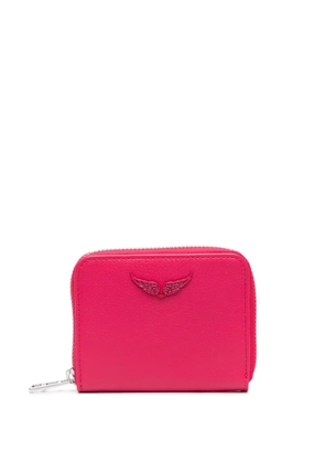 Zadig&Voltaire small ZV calf-leather wallet - Pink