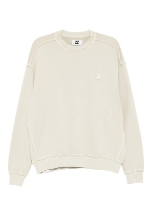 izzue bear motif sweater - Neutrals