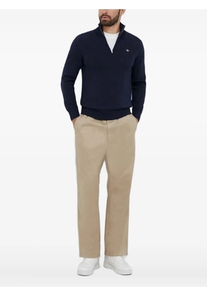 Gant embroidered-logo sweater - Black