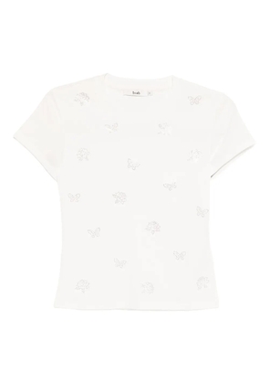 b+ab embroidered T-shirt - White