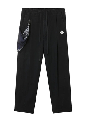 Musium Div. drawstring pleated trousers - Black