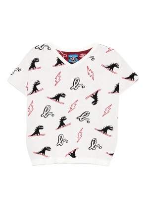 SPORT b. by agnès b. Dino christmas vest - White