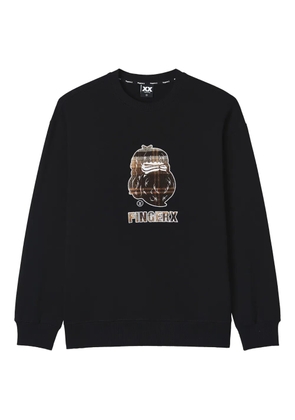 FINGERCROXX cotton sweatshirt - Black