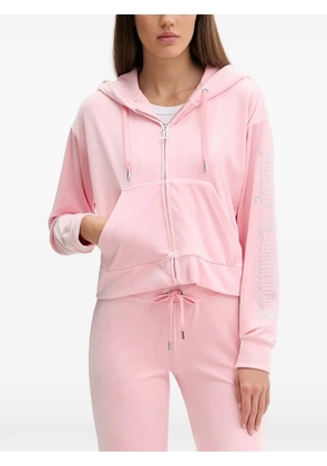 Juicy Couture zip-fastening front-pocket hoodie - Pink