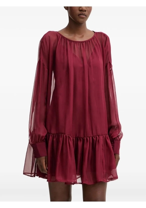 Aniye By Ivette ruffled chiffon mini dress - Red
