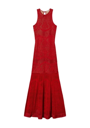 TWINSET openwork knit maxi dress - Red